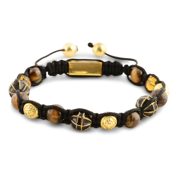 Signature Multi Precious Stone & Brown Tiger Eye Bracelet