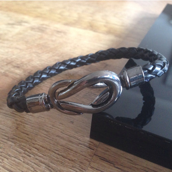 Black Double Clasp Bracelet
