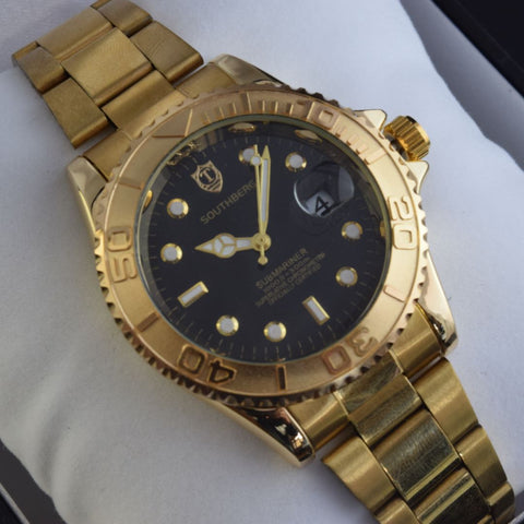 Yacht Timer Black Gold